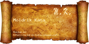 Moldrik Kata névjegykártya